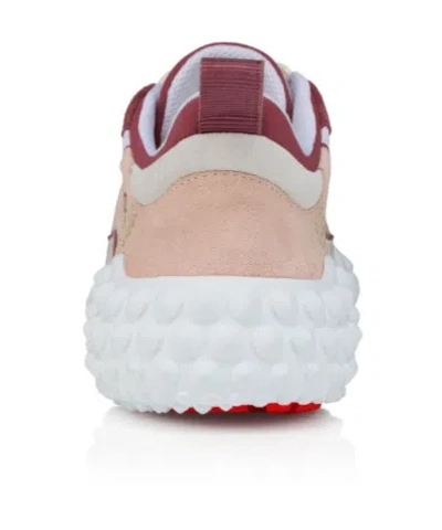 Christian Louboutin Mara Flat Sneakers Rear Pull Tab Contrast Panels In Multi