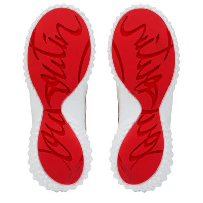 Christian Louboutin Mara Flat Sneakers Rear Pull Tab Contrast Panels In Multi