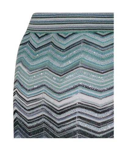 Missoni Zigzag-pattern Skirt In Gray