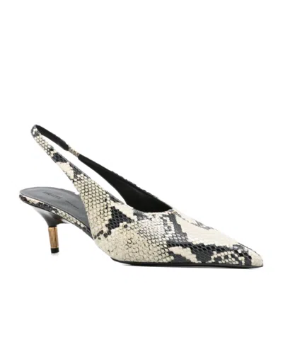 Khaite Bella Python-embossed Leather Pump In Multi