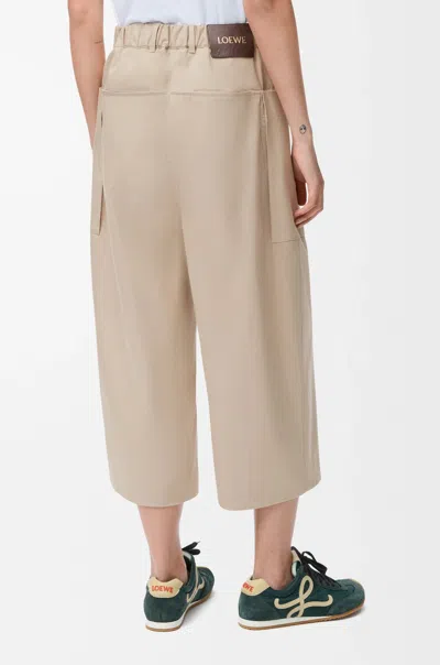 Loewe Belt Loop Capri Pants In Neutral