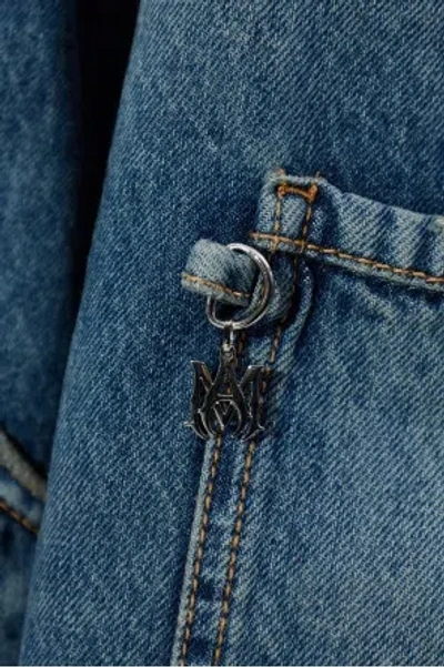 Amiri Oversized Denim Work Jacket In Blue