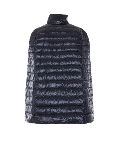 Herno Long-sleeved Down Jacket In Blue