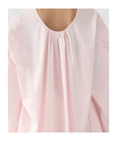 Jacquemus Paysan Oversized Cotton-blend Mini Dress In Pink