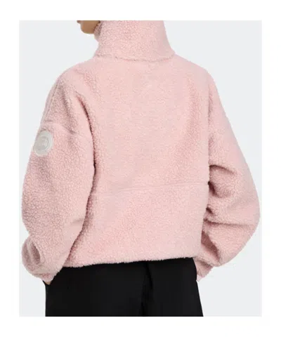 Canada Goose Simcoe Zip Up Fleece Sweater White Label In Pink
