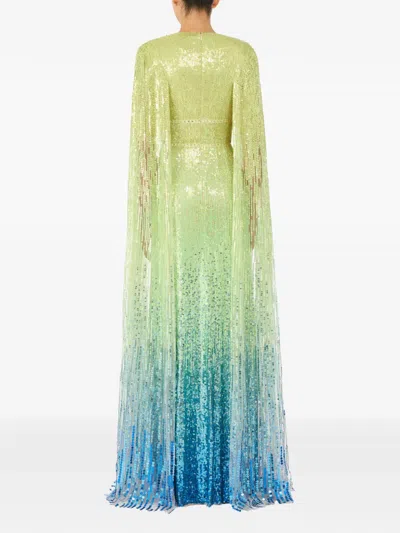 Jenny Packham Easy Breezy Sequin-embellished Maxi Dress In Multi