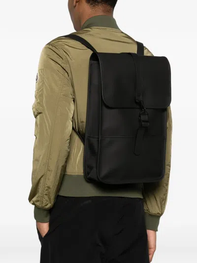 Rains Mini Buckle Backpack In Black
