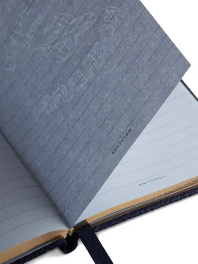 Smythson Panama Notebook In Blue