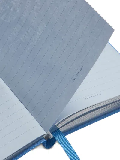 Smythson Panama Notebook In Blue
