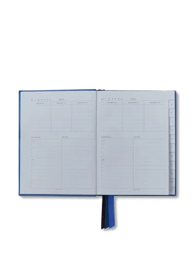 Smythson Soho Planner In Blue