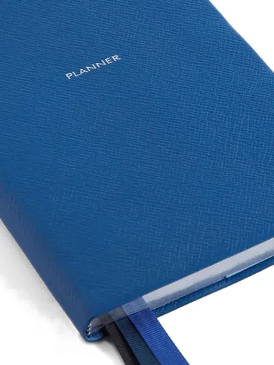 Smythson Soho Planner In Blue