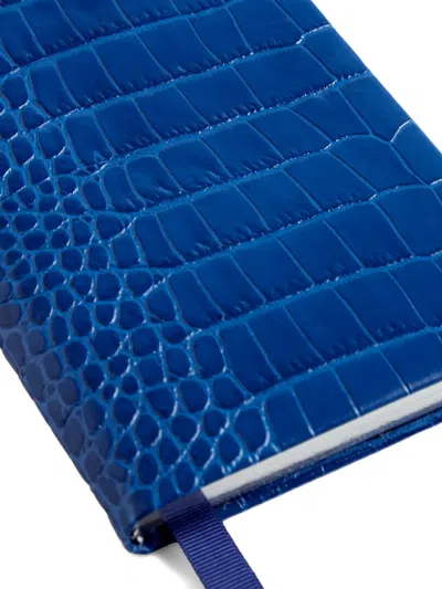 Smythson Chelsea Notebook In Blue