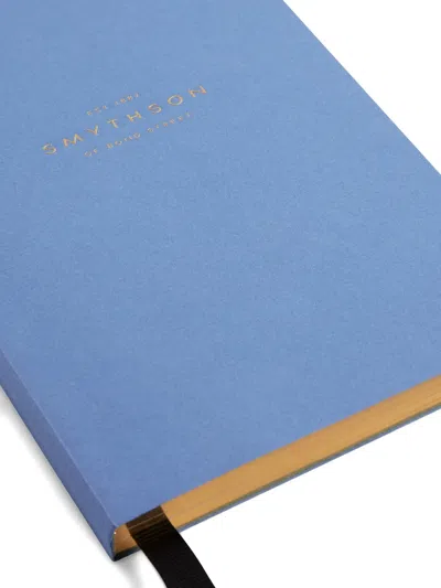 Smythson Evergreen Mid-size Notebook Refill In Blue