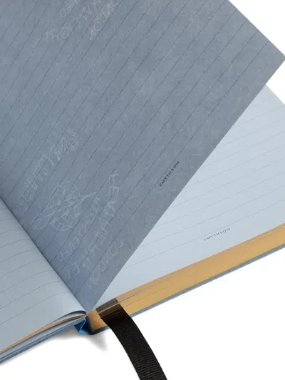 Smythson Evergreen Mid-size Notebook Refill In Blue