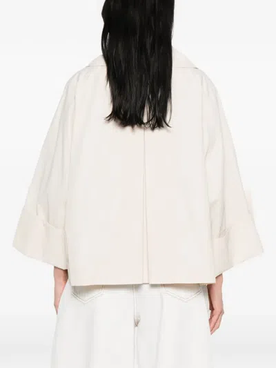 Peserico Double-breasted Jacket In White