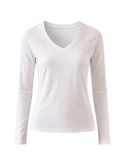 Patrick Assaraf Long-sleeve T-shirt In White