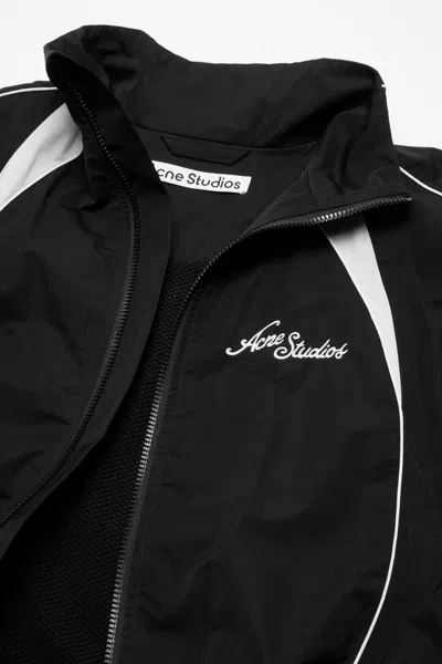 Acne Studios Logo-embroidered Jacket In Black