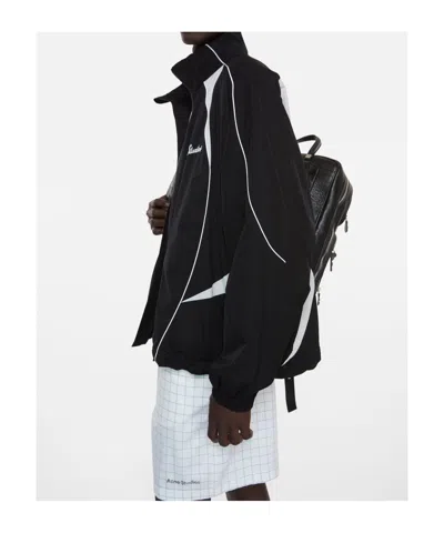 Acne Studios Logo-embroidered Jacket In Black