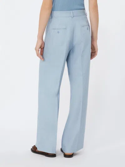 Weekend Max Mara Casual Pants With Belt Loops In Blue