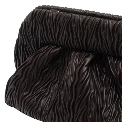 Themoirè Medium Bios Handbag In Brown