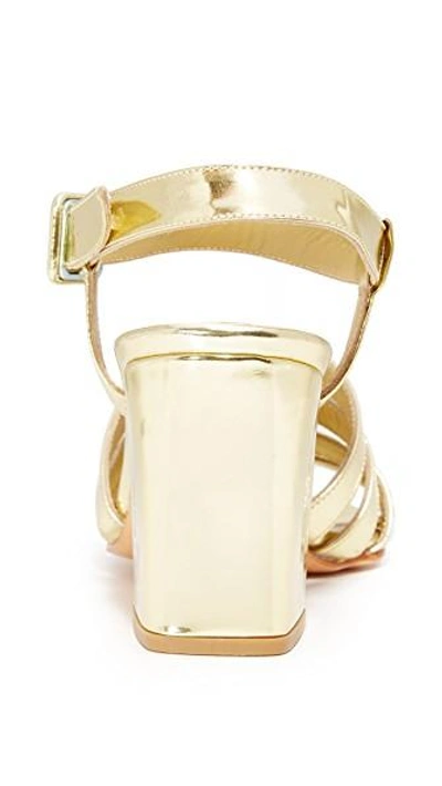 Maryam Nassir Zadeh Palma High Sandals In Gold