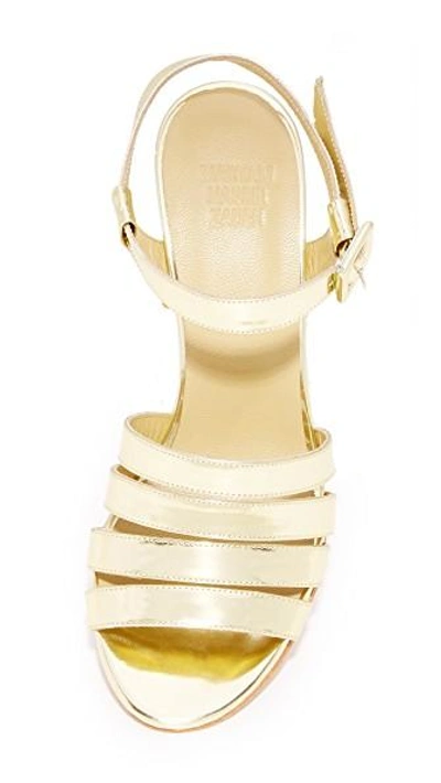 Maryam Nassir Zadeh Palma High Sandals In Gold
