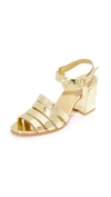 Maryam Nassir Zadeh Palma High Sandals In Gold