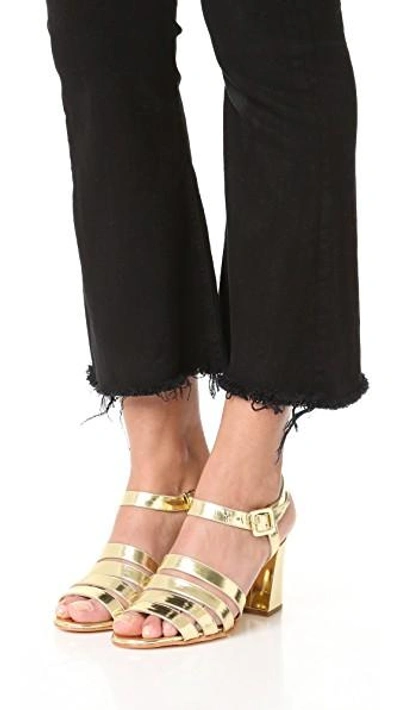 Maryam Nassir Zadeh Palma High Sandals In Gold