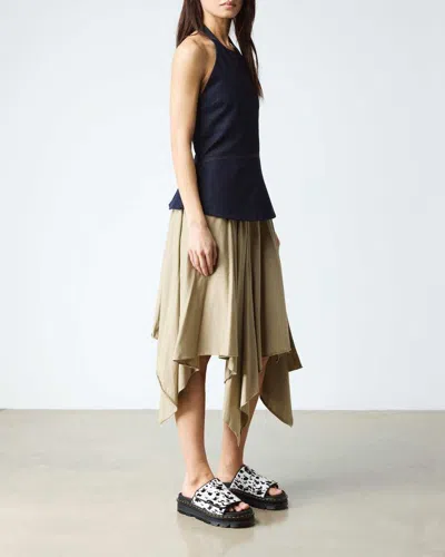 Dr. Martens Zebzag Dalmatian Hair On Leather Platform Slides In Multi