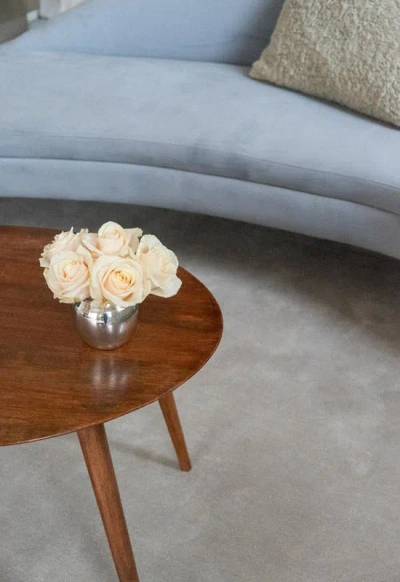 Layered Solid Wool True Greige 9'10" X 13'1" In Gray