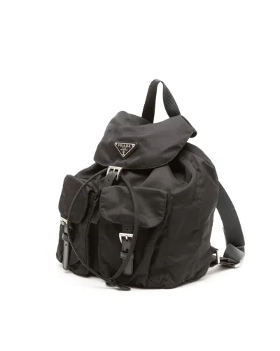 Prada Tessuto Backpack In Black