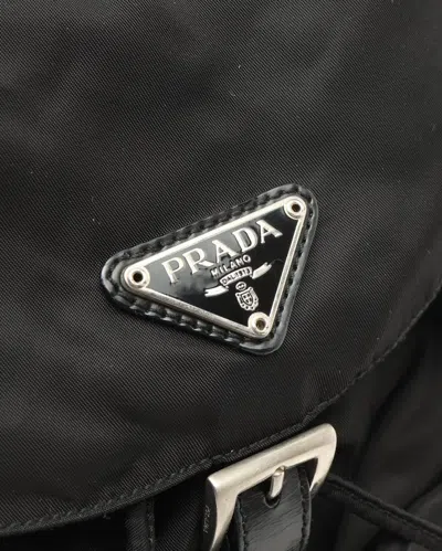 Prada Tessuto Backpack In Black
