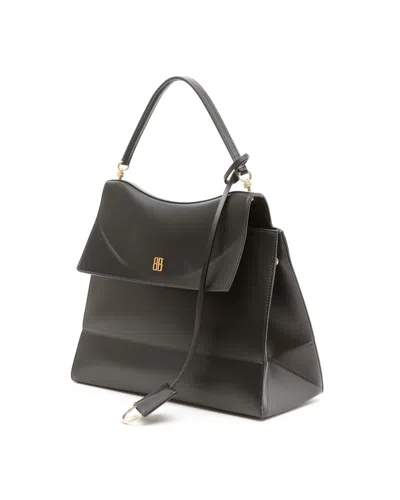 Balenciaga Medium Nano Leather Shoulder Bag In Black