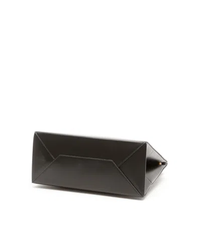 Balenciaga Medium Nano Leather Shoulder Bag In Black