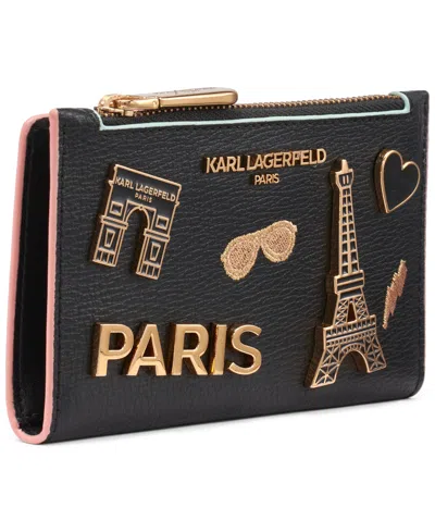 Karl Lagerfeld Mini Bifold Wallet In Multi