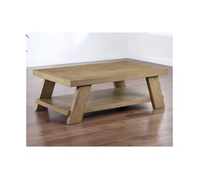 Macy's Ebony 55" Coffee Table In Brown