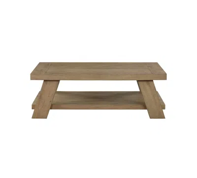 Macy's Ebony 55" Coffee Table In Brown