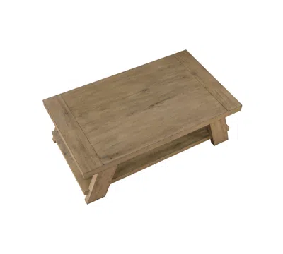 Macy's Ebony 55" Coffee Table In Brown