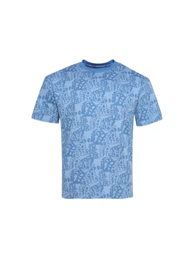 Casella Meyer Jacquard Monogram T-shirt In Blue