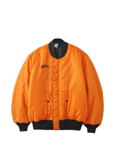 Prototypes Logo Reversible Bomber Jacket In Multi