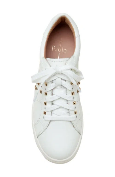 Linea Paolo Kerry-l Leather Sneaker In White