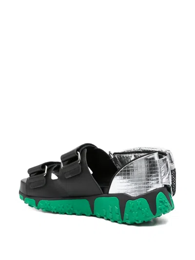 Kolor Touch-strap Sandals In Black