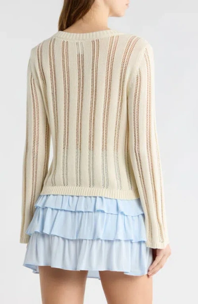 Abound Tie Front Cardigan In Neutral