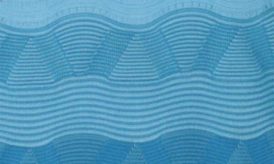 M Missoni Wave-pattern Knit Sweater In Blue