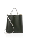 MARNI Two-Tone Leather Shopping Bag