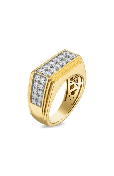 Esquire Diamond Flat Top Ring In Gold