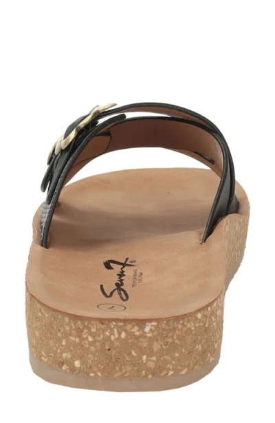 Seven7 Double Strap Sandal In Black