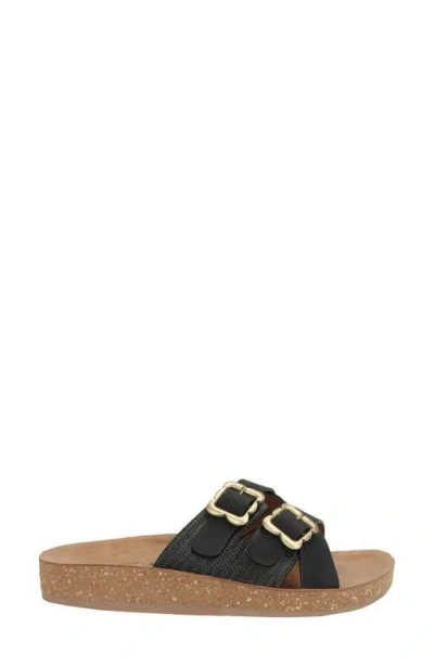Seven7 Double Strap Sandal In Black