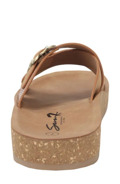 Seven7 Double Strap Sandal In Brown