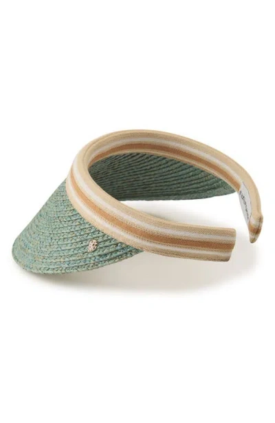 Helen Kaminski Bianca Raffia Visor In Red